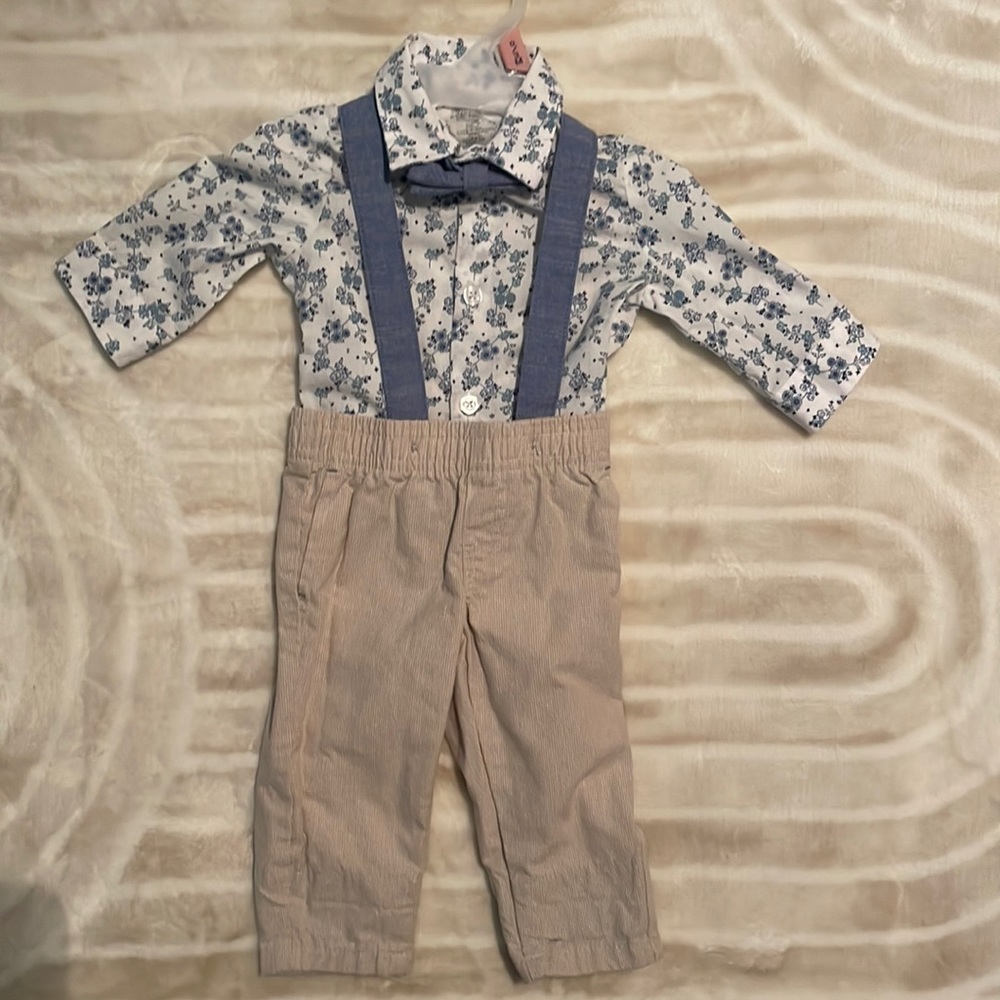 5/$20 Cute suspender baby outfit